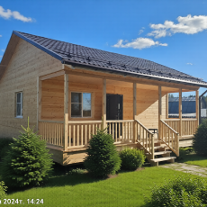 Каркасный дом 6х8 с верандой 2х8 - Дачное строительство | Окна, балконы, лоджии