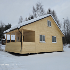 Каркасный дом 6х6  с мансардой 3х5.7м и верандой 2х6м - Дачное строительство | Окна, балконы, лоджии