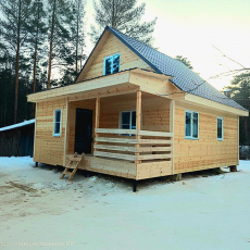 Каркасный дом 6х7  - Дачное строительство | Окна, балконы, лоджии