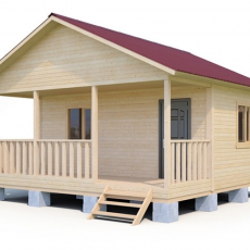 Проект каркасного дома 4х6 с верандой - Дачное строительство | Окна, балконы, лоджии