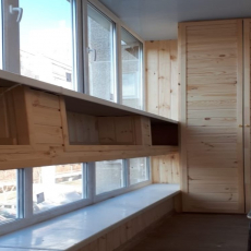 Лоджия с нишами под цветы - Дачное строительство | Окна, балконы, лоджии