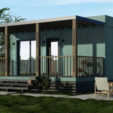 модульный дом 6 на 6 метров. дом мд 27  - Дачное строительство | Окна, балконы, лоджии