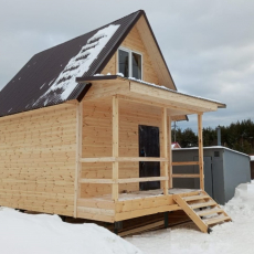 Каркасный дом 4х5 с мансардой 3х5 - Дачное строительство | Окна, балконы, лоджии