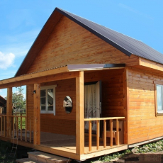 Каркасный дом 6х6 м. мансарда 3,5х6 метров. веранда 2х6 метров.  - Дачное строительство | Окна, балконы, лоджии