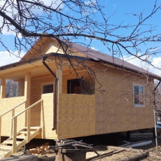 Каркасный дом 6х6 с верандой - Дачное строительство | Окна, балконы, лоджии