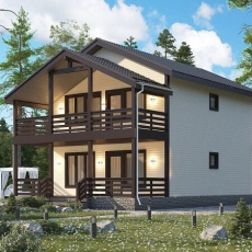 дом 8 на 9 метров двухэтажный.  - Дачное строительство | Окна, балконы, лоджии
