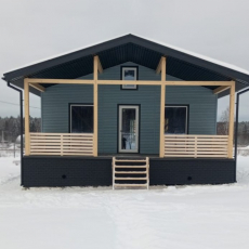 дом 8 на 8 метров из сип панелей. Домокомплект. - Дачное строительство | Окна, балконы, лоджии