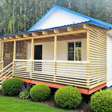 Каркасный дом 8х9   - Дачное строительство | Окна, балконы, лоджии