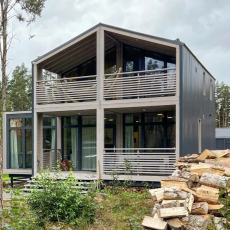 дом 8 на 10 метров двухэтажный. - Дачное строительство | Окна, балконы, лоджии