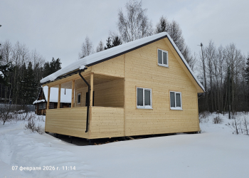 Каркасный дом 6х6  с мансардой 3х5.7м и верандой 2х6м - Дачное строительство | Окна, балконы, лоджии