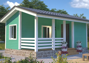 дом 4 на 6 одноэтажный.  - Дачное строительство | Окна, балконы, лоджии