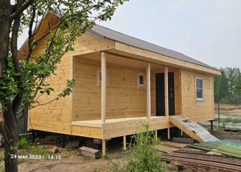 Каркасная баня 9.6х4.3 с верандой  - Дачное строительство | Окна, балконы, лоджии