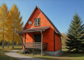 Каркасный дом 6х7 с мансардой - Дачное строительство | Окна, балконы, лоджии