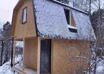 Каркасный дом 4х5 с мансардой 3х6 - Дачное строительство | Окна, балконы, лоджии