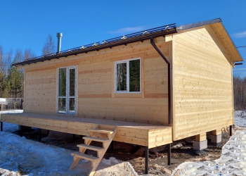 Каркасный дом 6х9 с террасой - Дачное строительство | Окна, балконы, лоджии