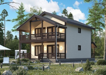 дом 8 на 9 метров двухэтажный.  - Дачное строительство | Окна, балконы, лоджии