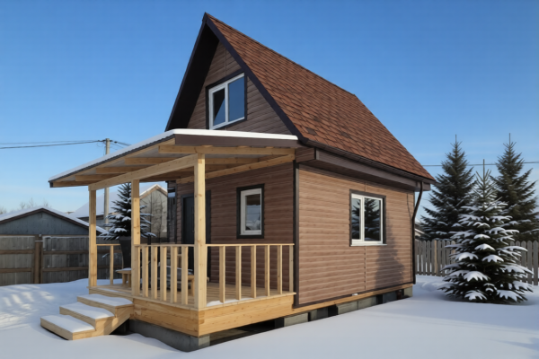 Каркасный дом 4х5 с мансардой - Дачное строительство | Окна, балконы, лоджии