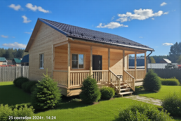 Каркасный дом 6х8 с верандой 2х8 - Дачное строительство | Окна, балконы, лоджии