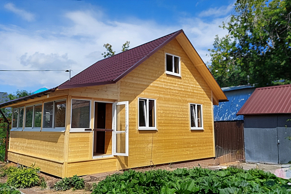 дом 6х6 метров.  - Дачное строительство | Окна, балконы, лоджии