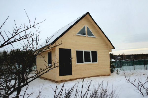 Каркасный дом 6х6 с мансардой  - Дачное строительство | Окна, балконы, лоджии