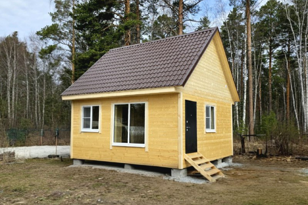 Каркасный дом 6х6 с мансардой - Дачное строительство | Окна, балконы, лоджии