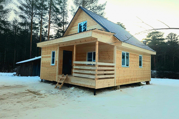 Каркасный дом 6х7  - Дачное строительство | Окна, балконы, лоджии