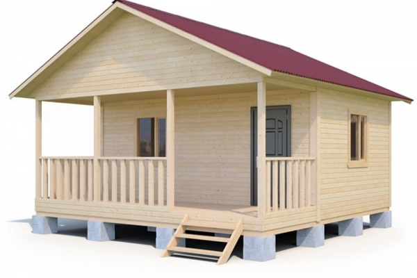 Проект каркасного дома 4х6 с верандой - Дачное строительство | Окна, балконы, лоджии