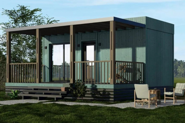 модульный дом 6 на 6 метров. дом мд 27  - Дачное строительство | Окна, балконы, лоджии