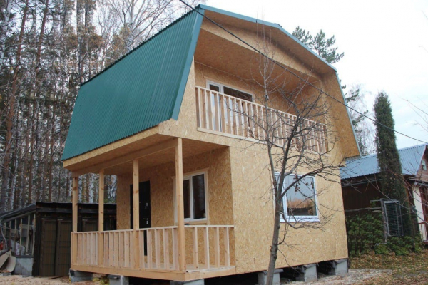 Каркасный дом 5х5 с мансардой  - Дачное строительство | Окна, балконы, лоджии