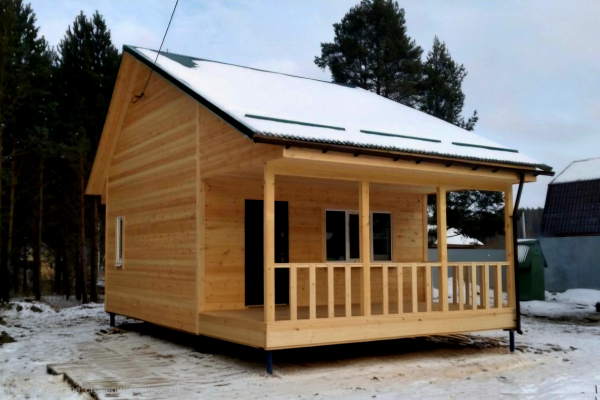 Каркасный дом 6х6 м. - Дачное строительство | Окна, балконы, лоджии