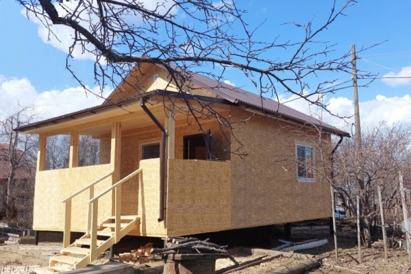 Каркасный дом 6х6 с верандой - Дачное строительство | Окна, балконы, лоджии