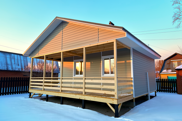 Каркасный дом 6х8 м. - Дачное строительство | Окна, балконы, лоджии