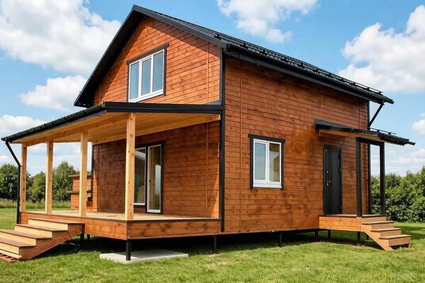 Каркасный дом 7.3х7 двухэтажный - Дачное строительство | Окна, балконы, лоджии