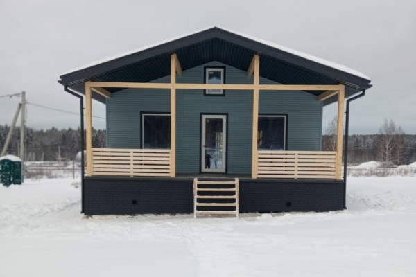 дом 8 на 8 метров из сип панелей. Домокомплект. - Дачное строительство | Окна, балконы, лоджии